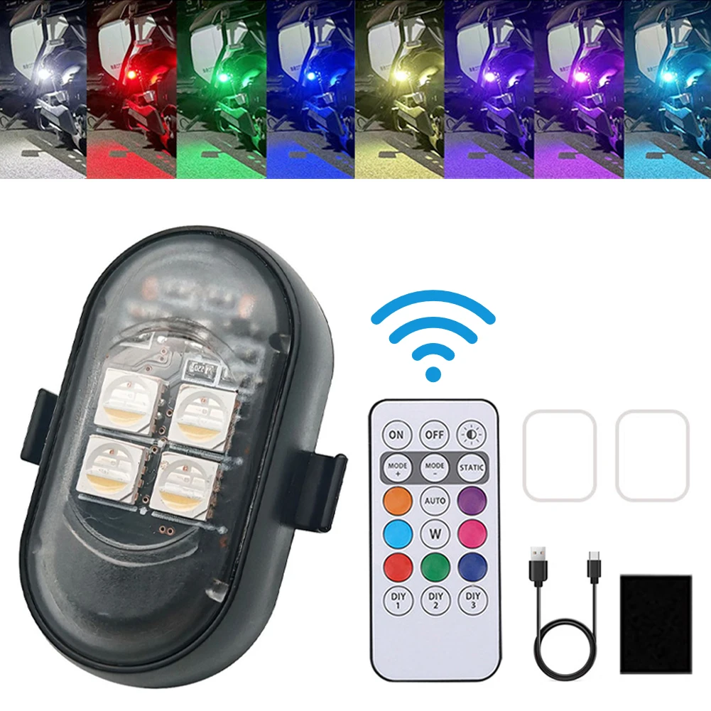 Drone Strobe Light - 1-8 шт., перезаряжаемые через USB, водонепроницаемые,